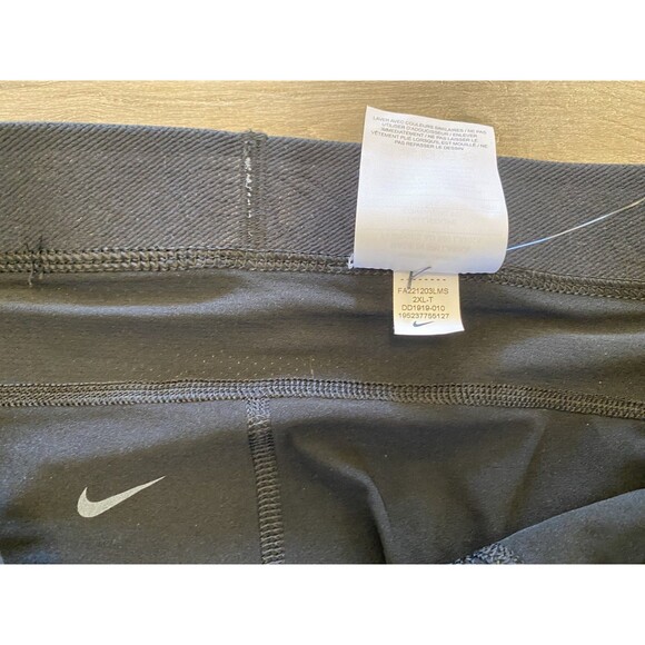 Nike Pro Dri-Fit Men's 3/4 Tights Size 2XLT Tall Black DD1919-010 Swoosh - Picture 4 of 9